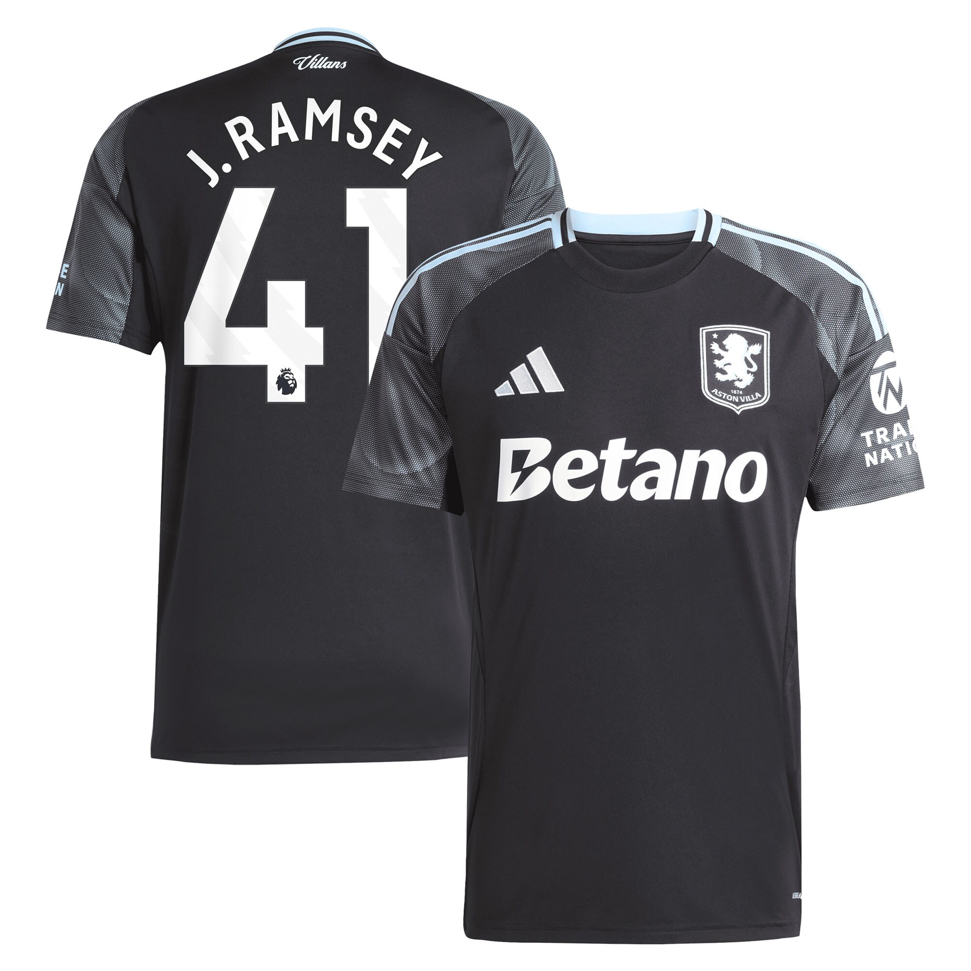 aston villa adidas away shirt 2025-26 with j. ramsey 41 printing Collection - Official Aston Villa Kits