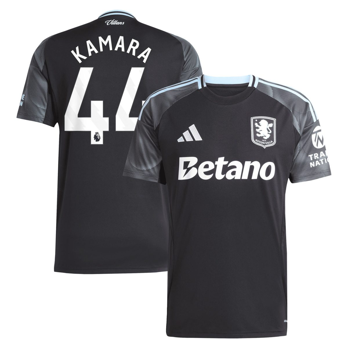 aston villa adidas away shirt 2025-26 with kamara 44 printing Collection - Official Aston Villa Kits