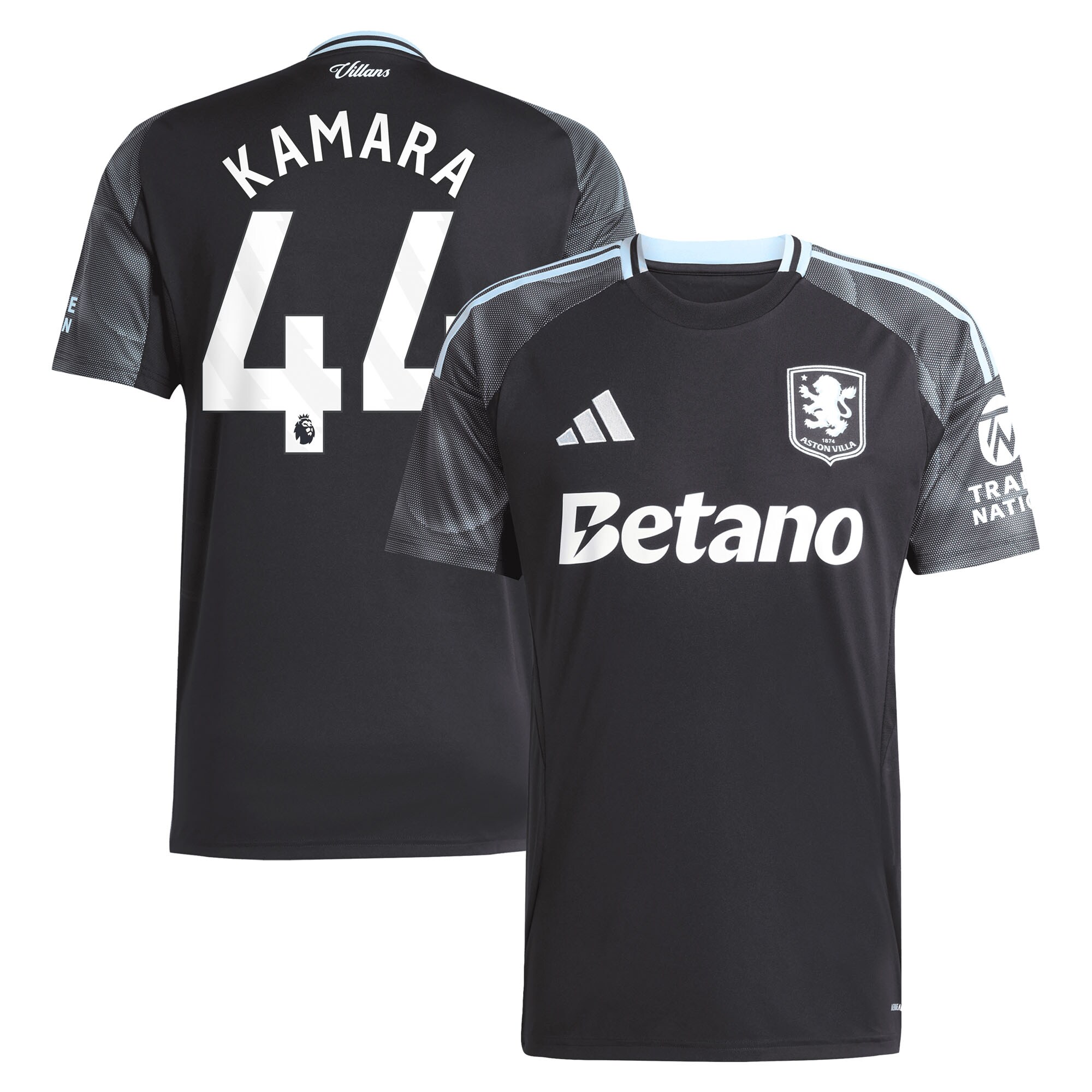 aston villa adidas away shirt 2025-26 with kamara 44 printing Collection - Official Aston Villa Kits