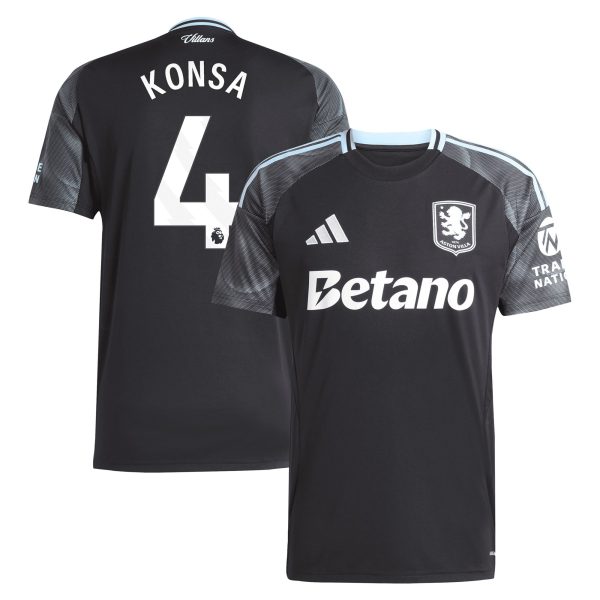 aston villa adidas away shirt 2025-26 with konsa 4 printing Collection - Official Aston Villa Kits