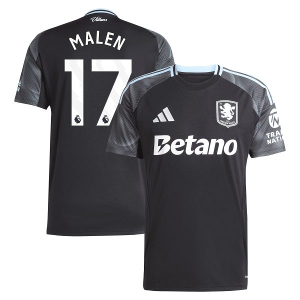 aston villa adidas away shirt 2025-26 with malen 17 printing Collection - Official Aston Villa Kits