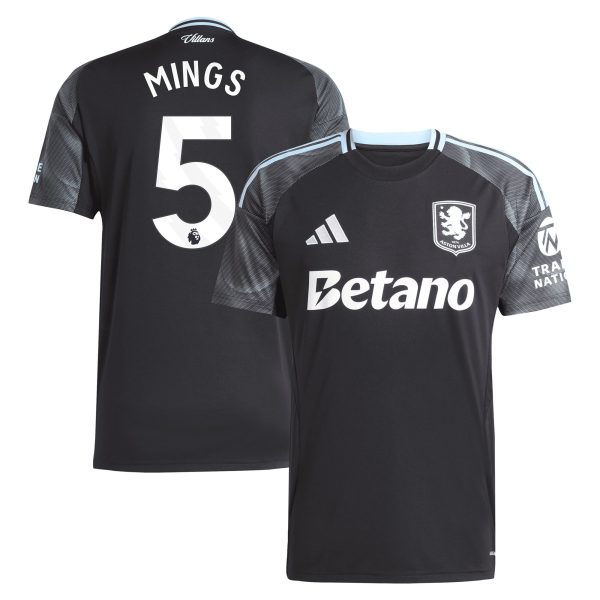aston villa adidas away shirt 2025-26 with mings 5 printing Collection - Official Aston Villa Kits