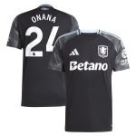 aston villa adidas away shirt 2025-26 with onana 24 printing Collection - Official Aston Villa Kits