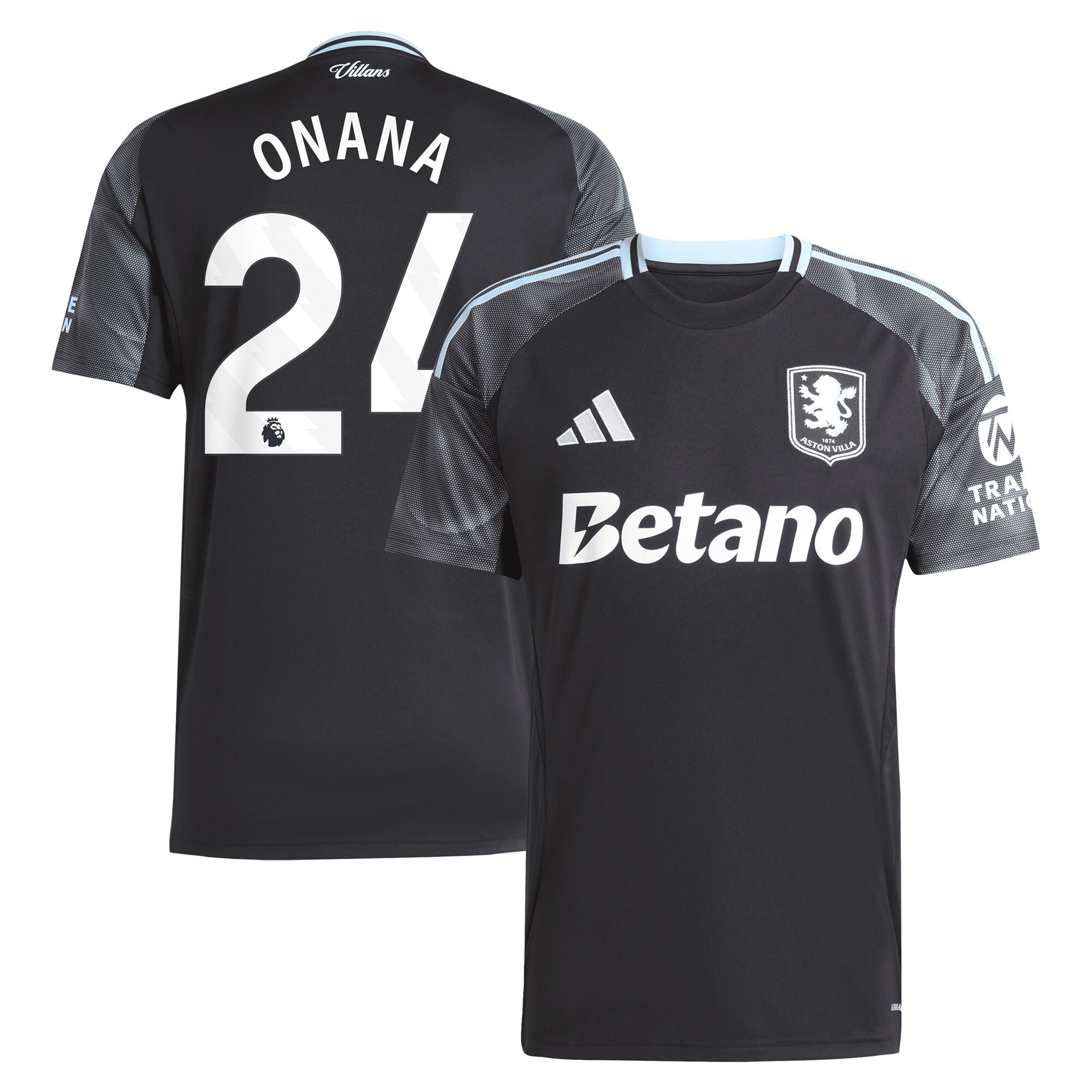 aston villa adidas away shirt 2025-26 with onana 24 printing Collection - Official Aston Villa Kits