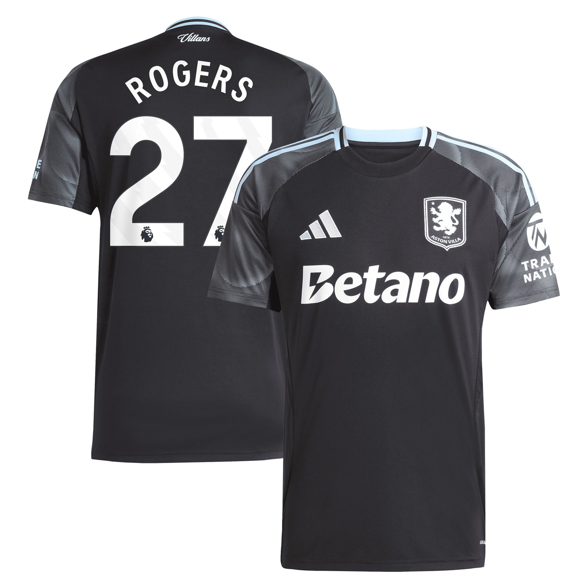 aston villa adidas away shirt 2025-26 with rogers 27 printing Collection - Official Aston Villa Kits