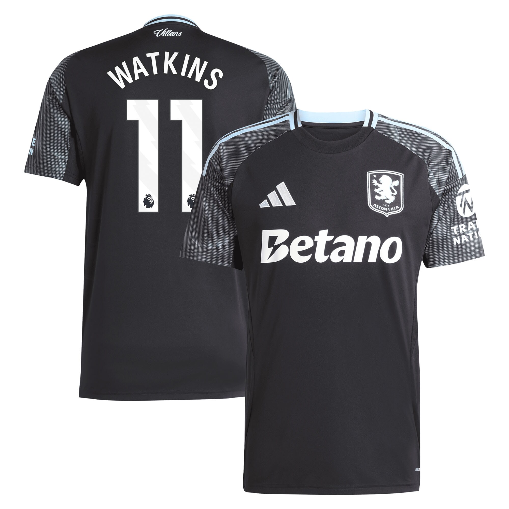aston villa adidas away shirt 2025-26 with watkins 11 printing Collection - Official Aston Villa Kits