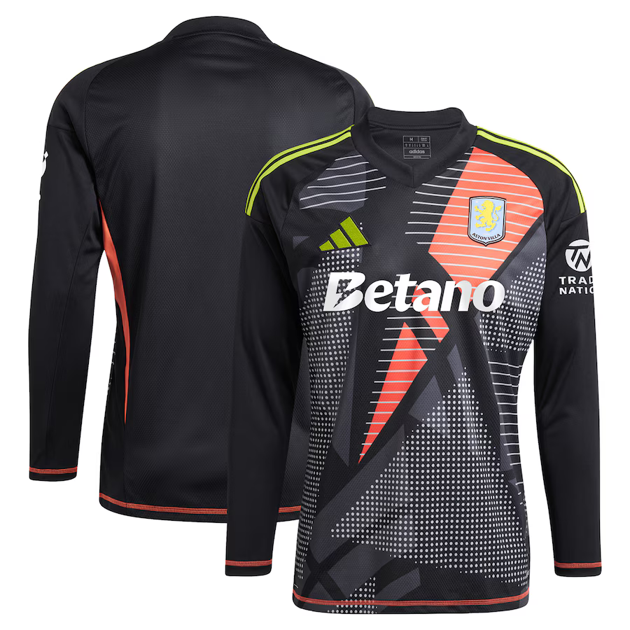 aston villa adidas goalkeeper shirt 2024-25 – long sleeve – 201964001 with custom printing Collection - Official Aston Villa Kits