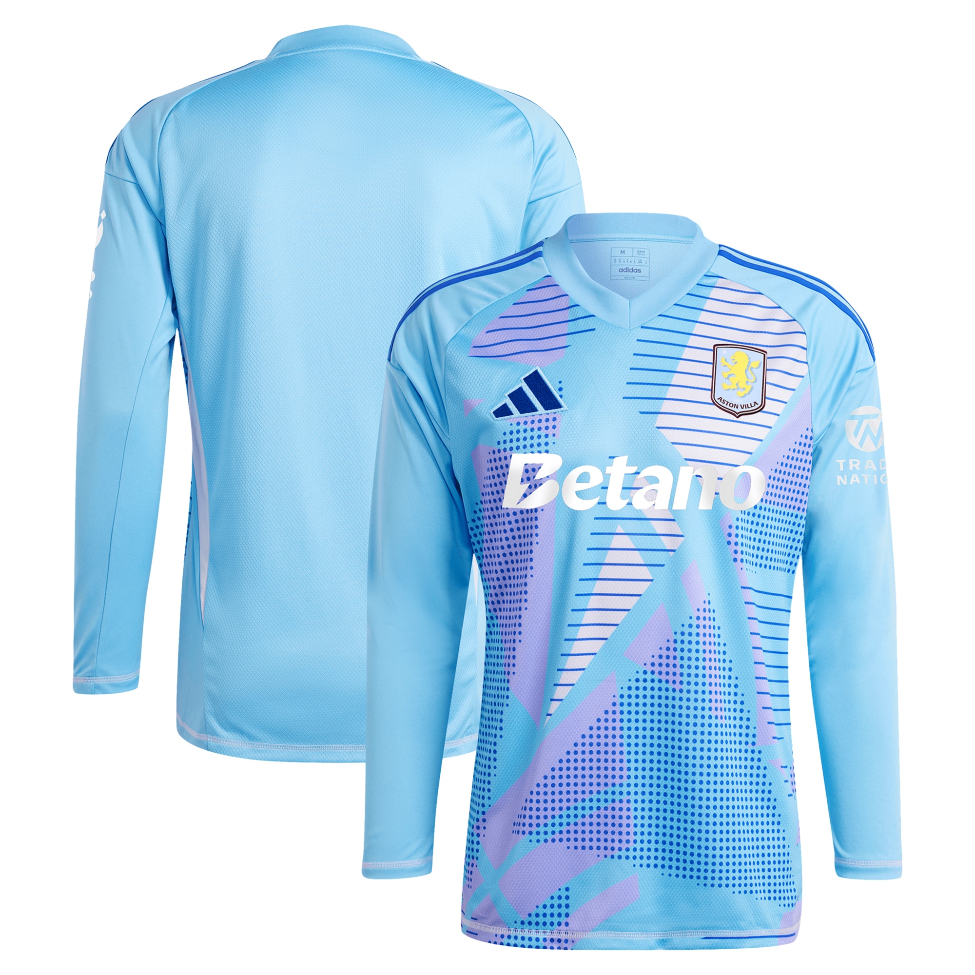 aston villa adidas goalkeeper shirt 2024-25 – long sleeve – 201964005 with custom printing Collection - Official Aston Villa Kits