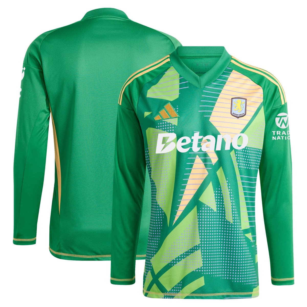 aston villa adidas goalkeeper shirt 2024-25 – long sleeve – 201964009 with custom printing Collection - Official Aston Villa Kits