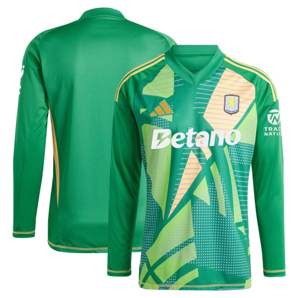 aston villa adidas goalkeeper shirt 2024-25 – long sleeve – 201964009 with custom printing Collection - Official Aston Villa Kits