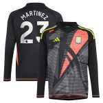 aston villa adidas goalkeeper shirt 2024-25 – long sleeve – kids with martinez 23 printing – 202029325 Collection - Official Aston Villa Kits