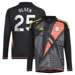 aston villa adidas goalkeeper shirt 2024-25 – long sleeve – kids with olsen 25 printing – 202029322 Collection - Official Aston Villa Kits