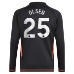 aston villa adidas goalkeeper shirt 2024-25 – long sleeve – kids with olsen 25 printing – 202029322 Collection - Official Aston Villa Kits