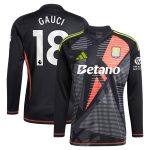aston villa adidas goalkeeper shirt 2024-25 – long sleeve with gauci 18 printing – 202028940 Collection - Official Aston Villa Kits