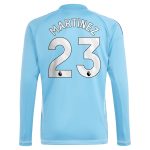 aston villa adidas goalkeeper shirt 2024-25 – long sleeve with martinez 23 printing – 202030980 Collection - Official Aston Villa Kits