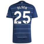 aston villa adidas goalkeeper shirt 2024-25 – long sleeve with olsen 25 printing – 202030975 Collection - Official Aston Villa Kits