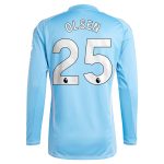 aston villa adidas goalkeeper shirt 2024-25 – long sleeve with olsen 25 printing – 202030976 Collection - Official Aston Villa Kits