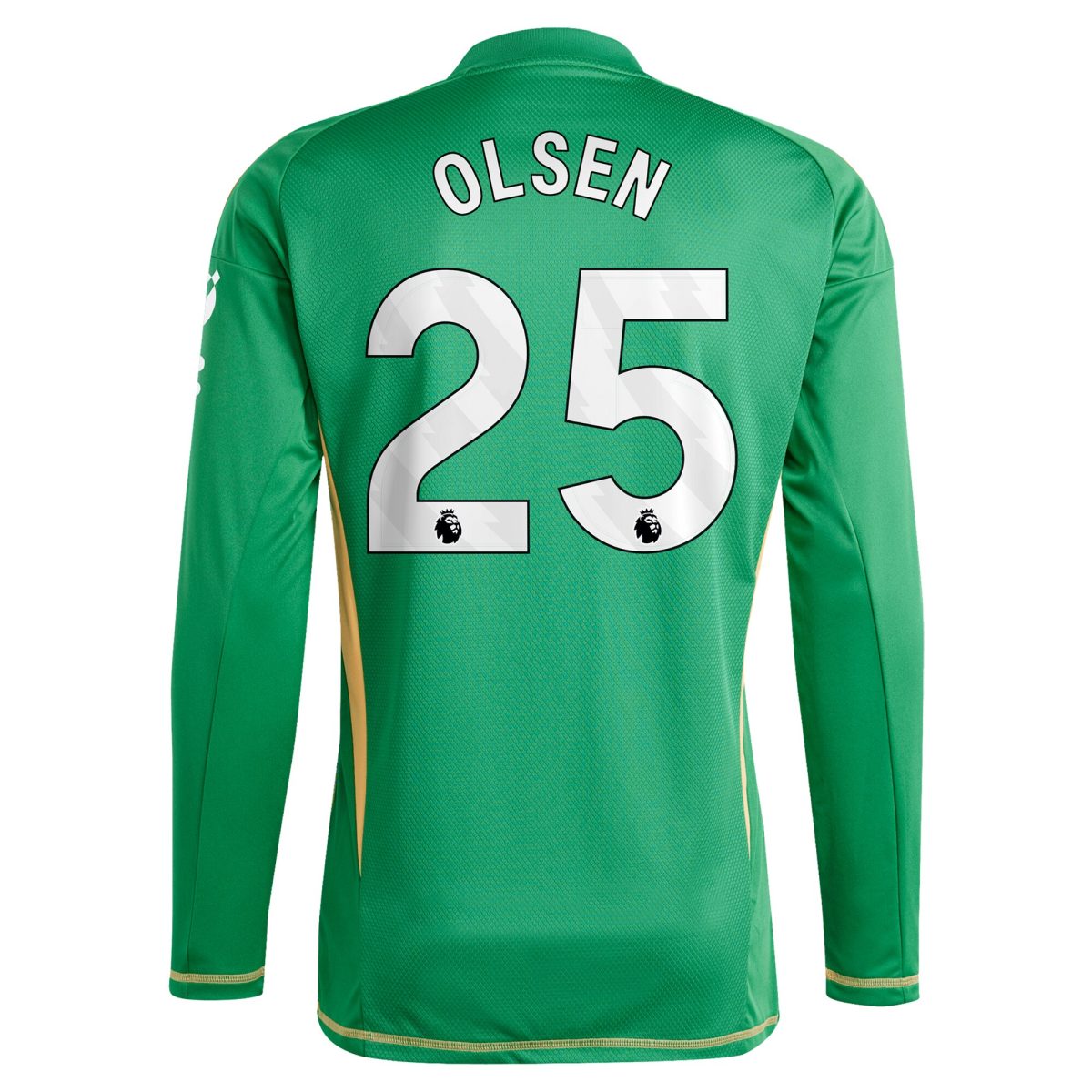 aston villa adidas goalkeeper shirt 2024-25 – long sleeve with olsen 25 printing Collection - Official Aston Villa Kits