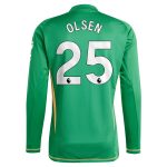 aston villa adidas goalkeeper shirt 2024-25 – long sleeve with olsen 25 printing Collection - Official Aston Villa Kits