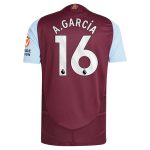 aston villa adidas home authentic shirt 2024-25 with a.garcía 16 printing Collection - Official Aston Villa Kits