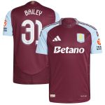 aston villa adidas home authentic shirt 2024-25 with bailey 31 cup printing Collection - Official Aston Villa Kits