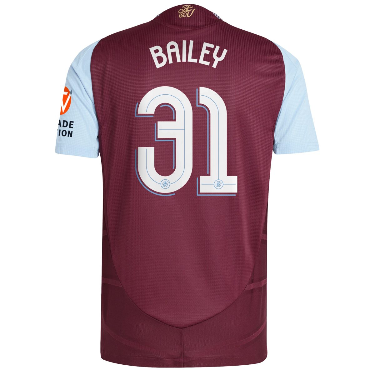 aston villa adidas home authentic shirt 2024-25 with bailey 31 cup printing Collection - Official Aston Villa Kits