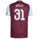 aston villa adidas home authentic shirt 2024-25 with bailey 31 cup printing Collection - Official Aston Villa Kits