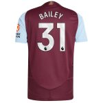 aston villa adidas home authentic shirt 2024-25 with bailey 31 printing Collection - Official Aston Villa Kits