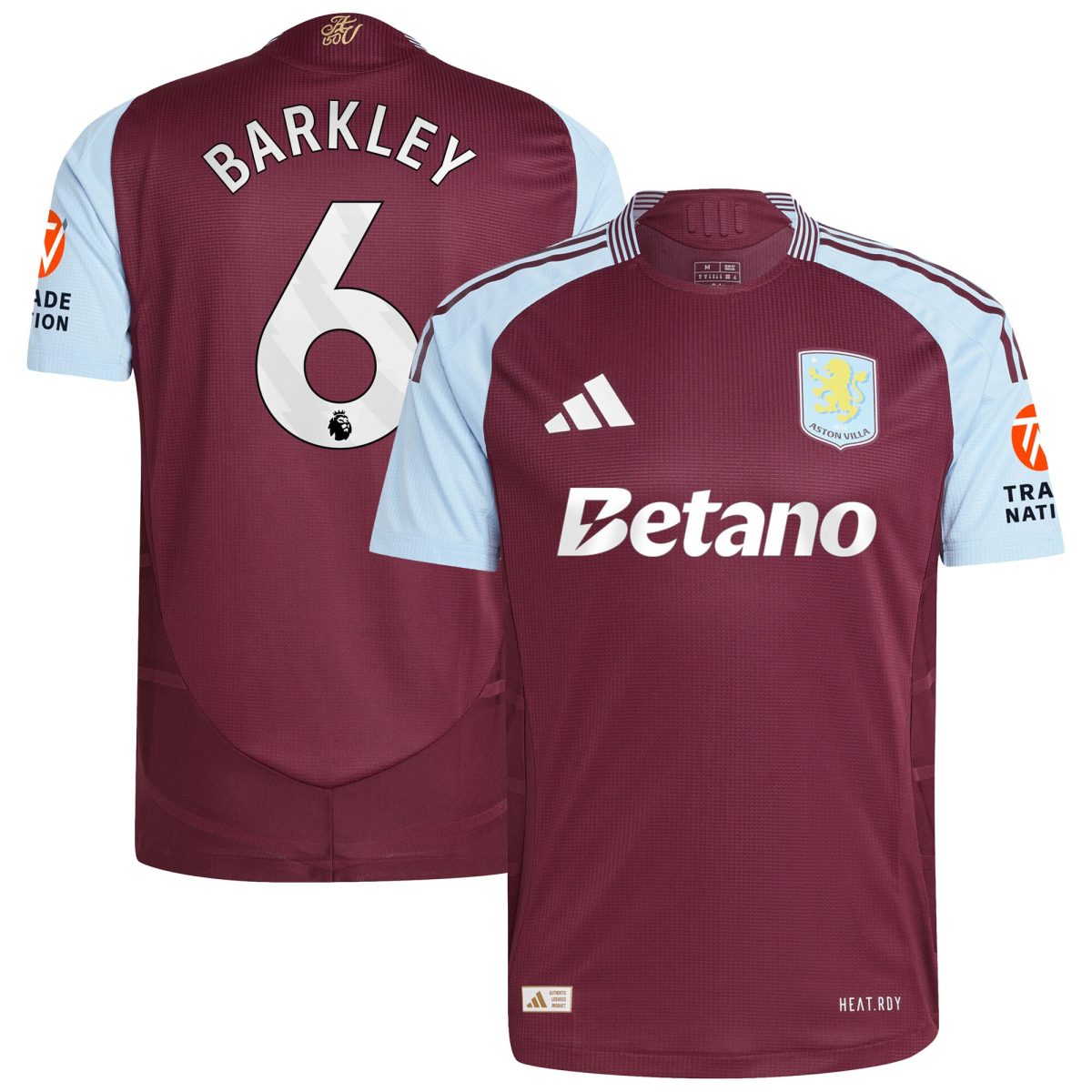 aston villa adidas home authentic shirt 2024-25 with barkley 6 printing Collection - Official Aston Villa Kits