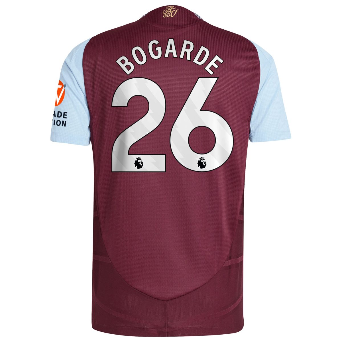 aston villa adidas home authentic shirt 2024-25 with bogarde 26 printing Collection - Official Aston Villa Kits