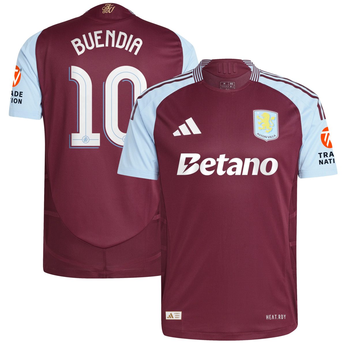aston villa adidas home authentic shirt 2024-25 with buendia 10 cup printing Collection - Official Aston Villa Kits