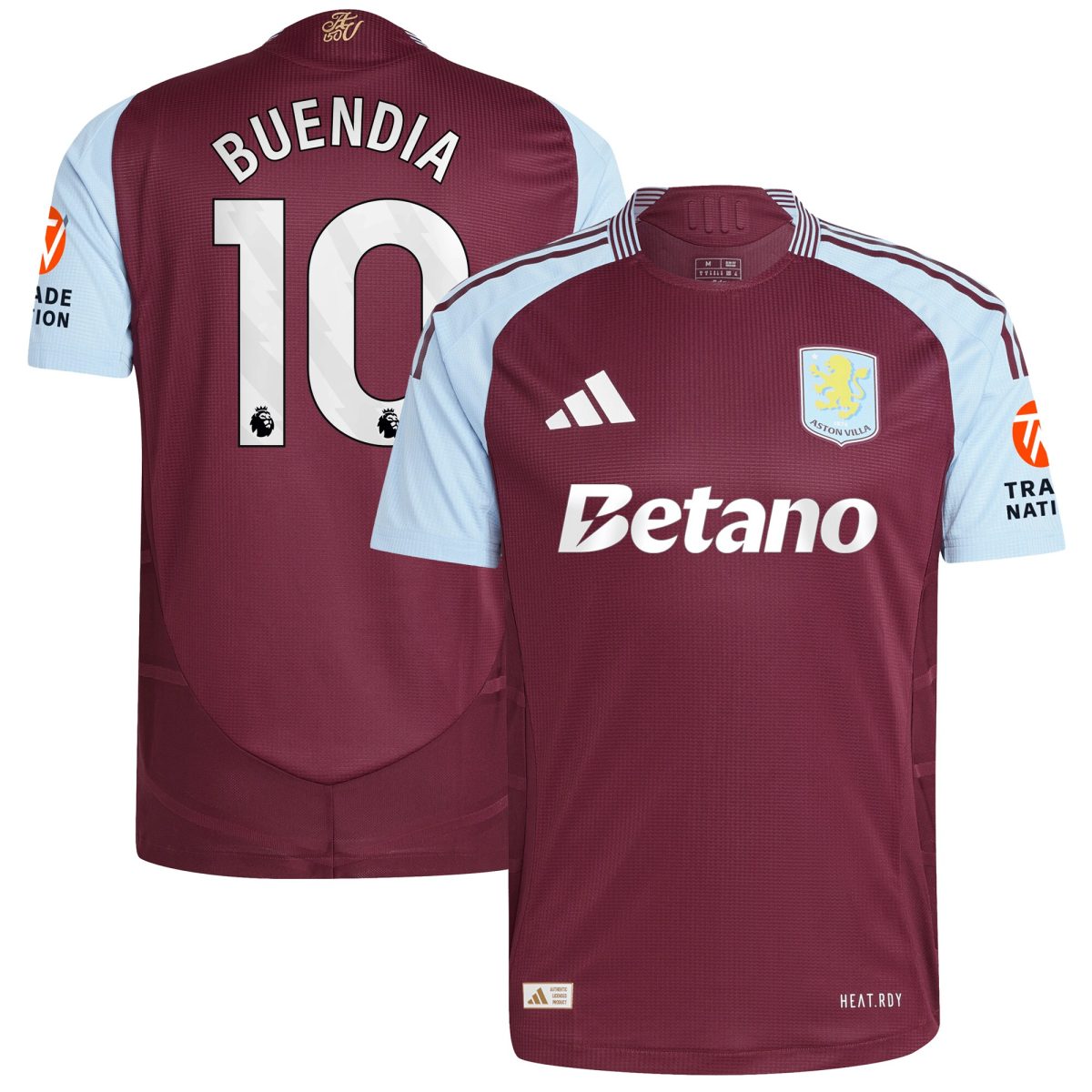 aston villa adidas home authentic shirt 2024-25 with buendia 10 printing Collection - Official Aston Villa Kits