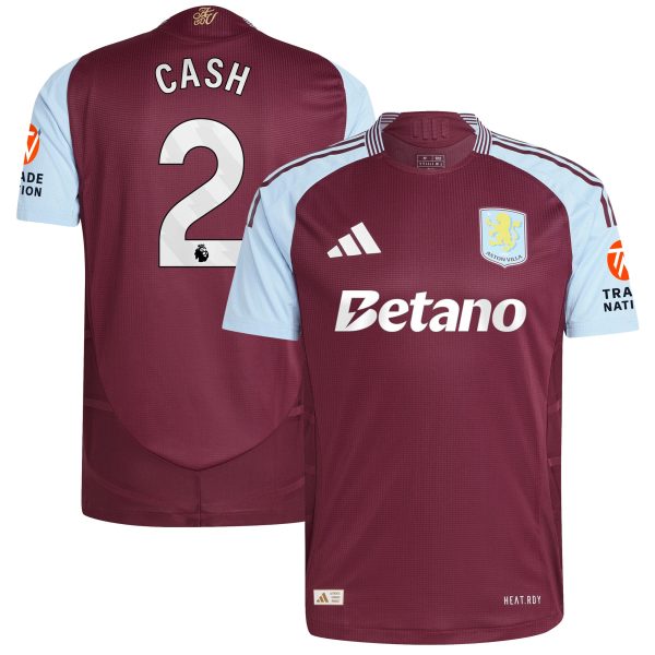 aston villa adidas home authentic shirt 2024-25 with cash 2 printing Collection - Official Aston Villa Kits
