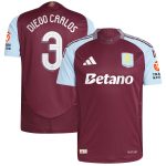aston villa adidas home authentic shirt 2024-25 with diego carlos 3 cup printing Collection - Official Aston Villa Kits