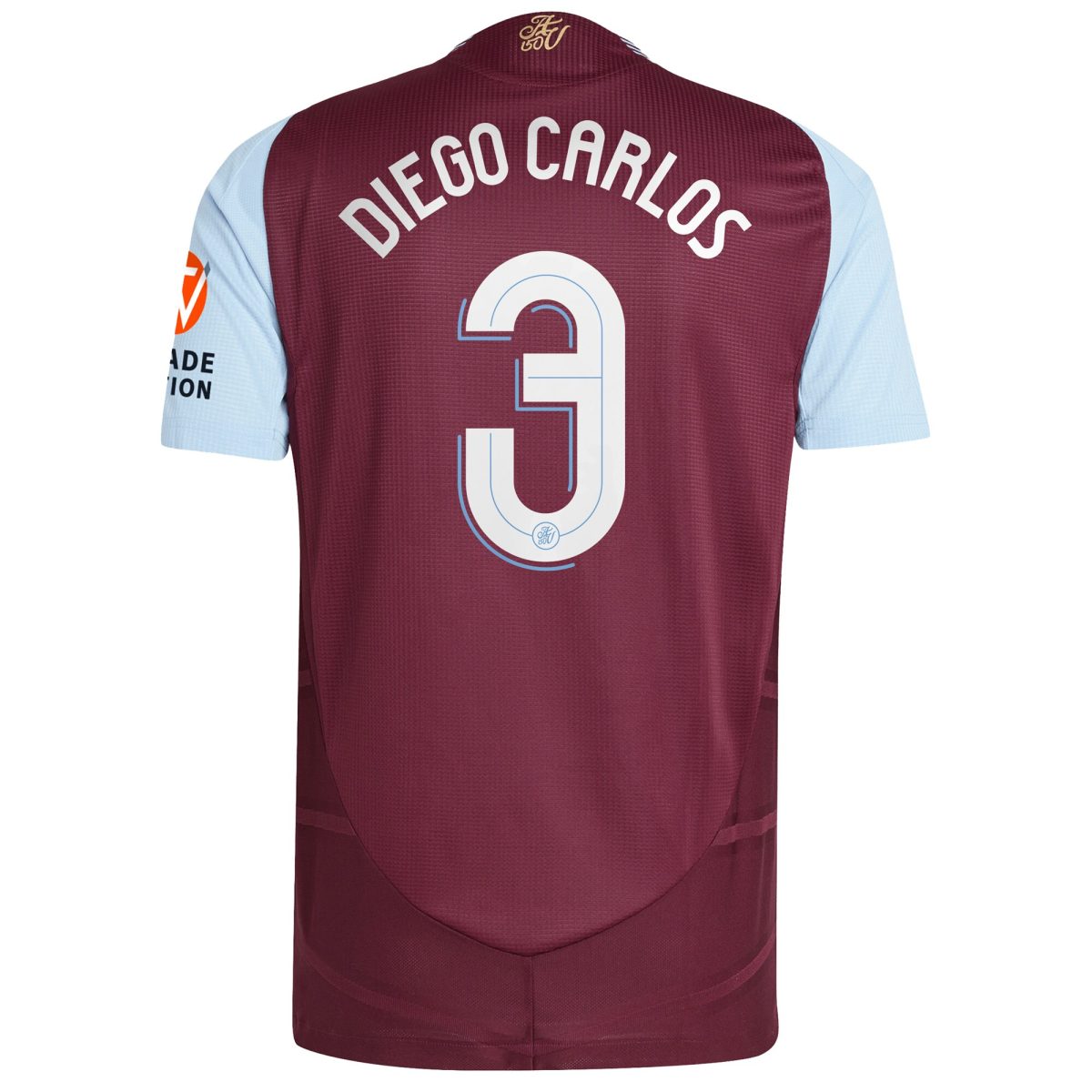 aston villa adidas home authentic shirt 2024-25 with diego carlos 3 cup printing Collection - Official Aston Villa Kits