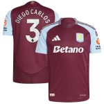 aston villa adidas home authentic shirt 2024-25 with diego carlos 3 printing Collection - Official Aston Villa Kits
