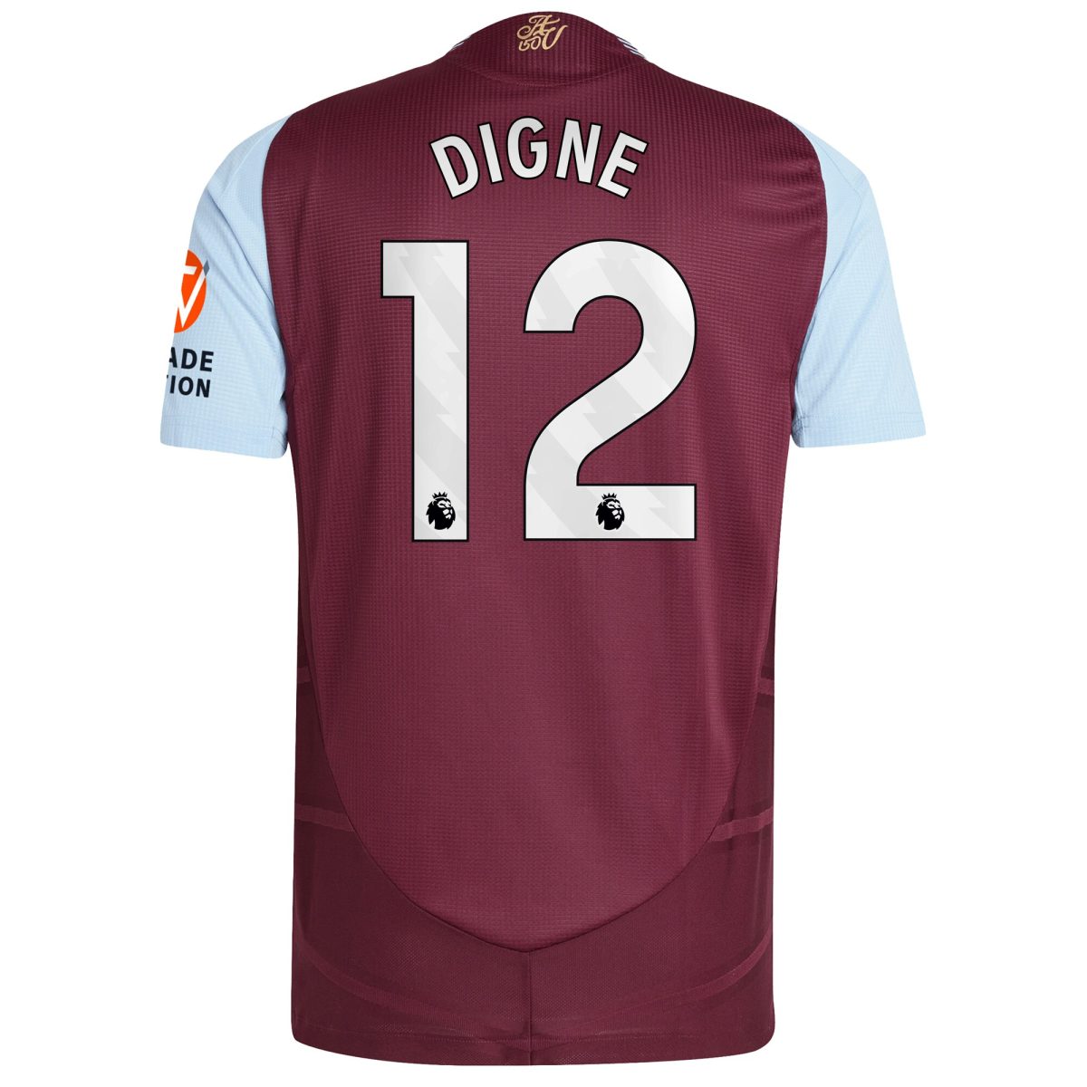aston villa adidas home authentic shirt 2024-25 with digne 12 printing Collection - Official Aston Villa Kits