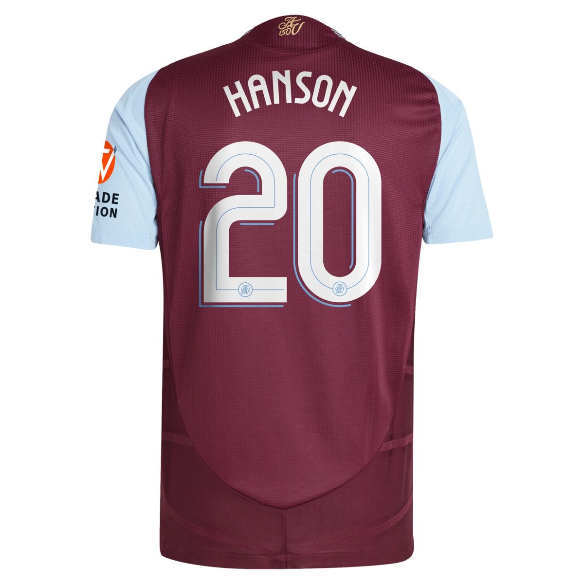 aston villa adidas home authentic shirt 2024-25 with hanson 20 cup printing Collection - Official Aston Villa Kits