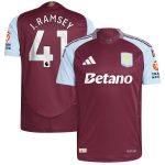 aston villa adidas home authentic shirt 2024-25 with j. ramsey 41 printing Collection - Official Aston Villa Kits