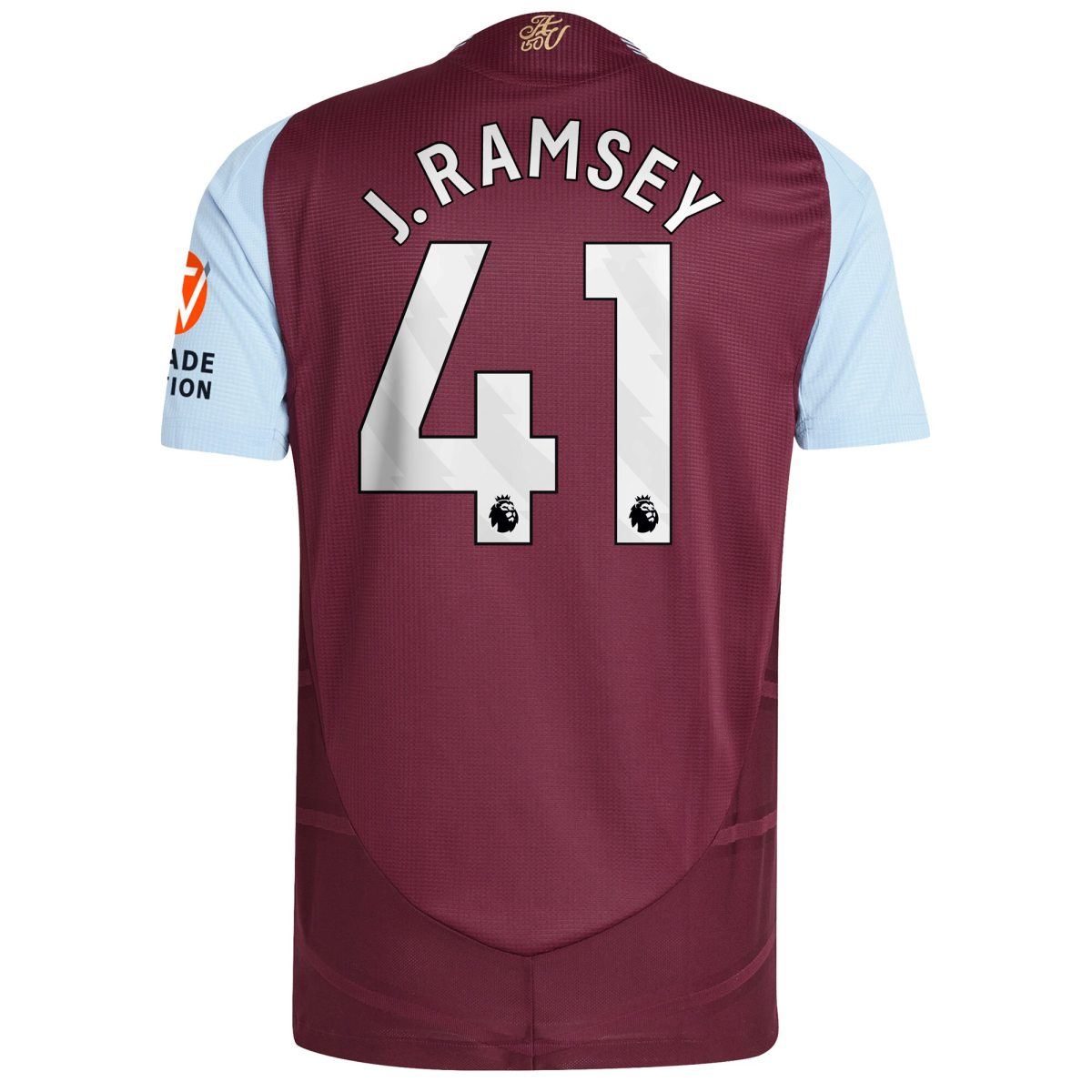 aston villa adidas home authentic shirt 2024-25 with j. ramsey 41 printing Collection - Official Aston Villa Kits