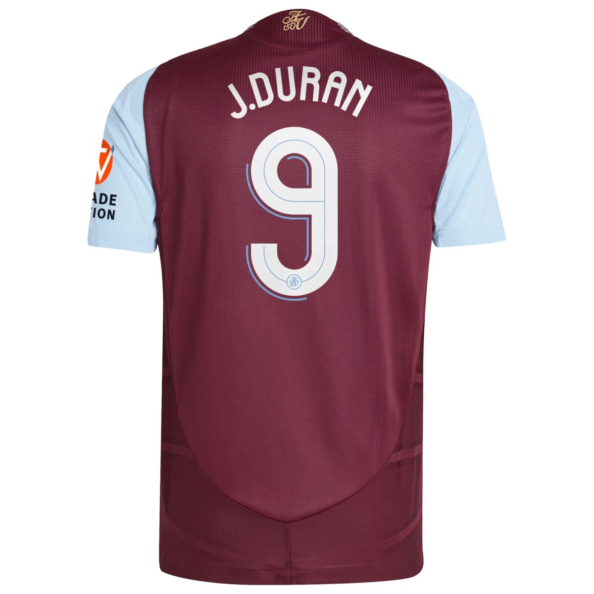 aston villa adidas home authentic shirt 2024-25 with j.duran 9 cup printing Collection - Official Aston Villa Kits