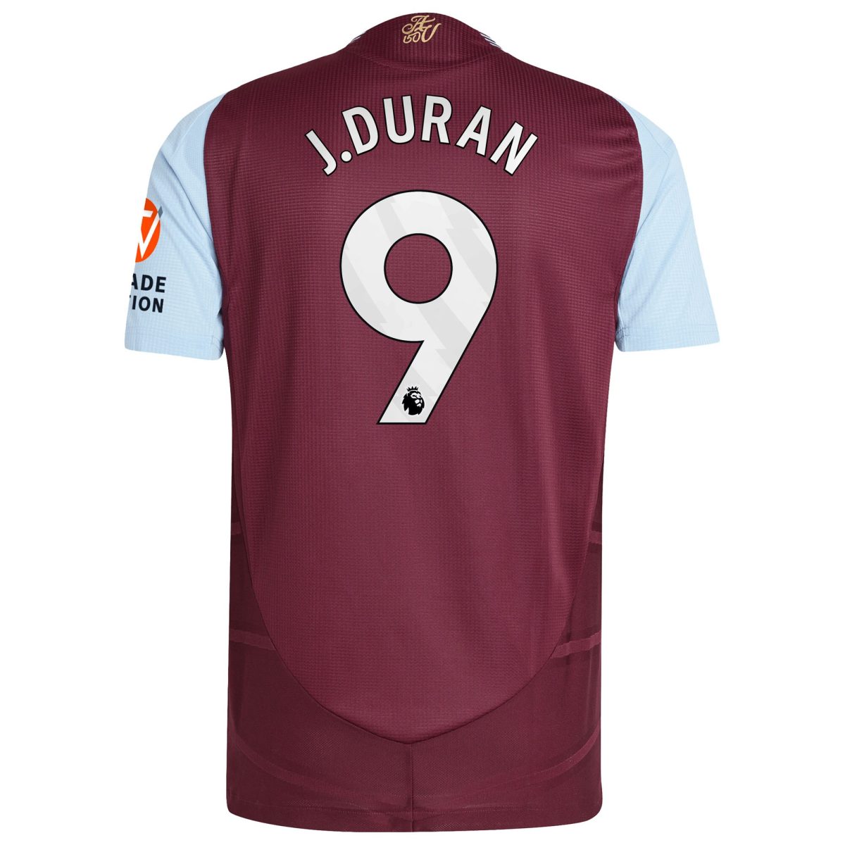 aston villa adidas home authentic shirt 2024-25 with j.duran 9 printing Collection - Official Aston Villa Kits