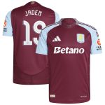 aston villa adidas home authentic shirt 2024-25 with jaden 19 cup printing Collection - Official Aston Villa Kits