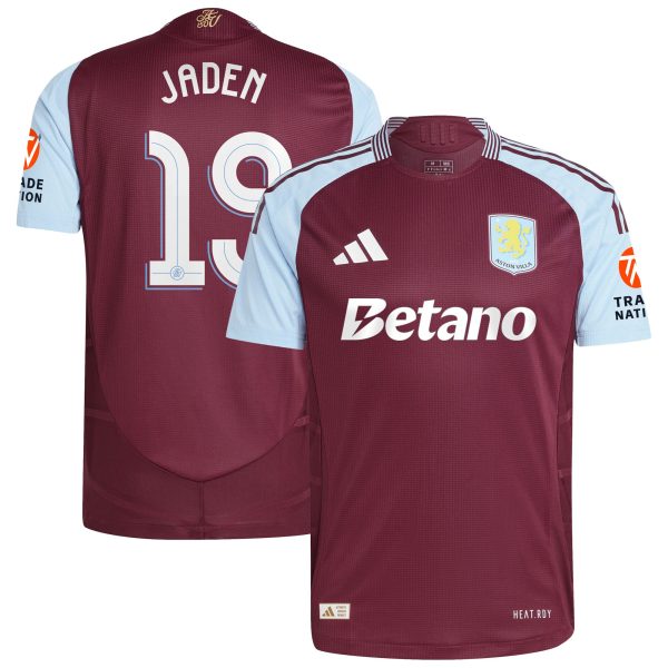 aston villa adidas home authentic shirt 2024-25 with jaden 19 cup printing Collection - Official Aston Villa Kits