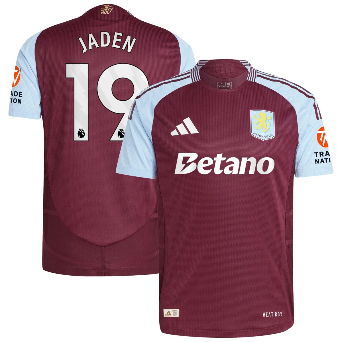 aston villa adidas home authentic shirt 2024-25 with jaden 19 printing Collection - Official Aston Villa Kits