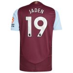 aston villa adidas home authentic shirt 2024-25 with jaden 19 printing Collection - Official Aston Villa Kits