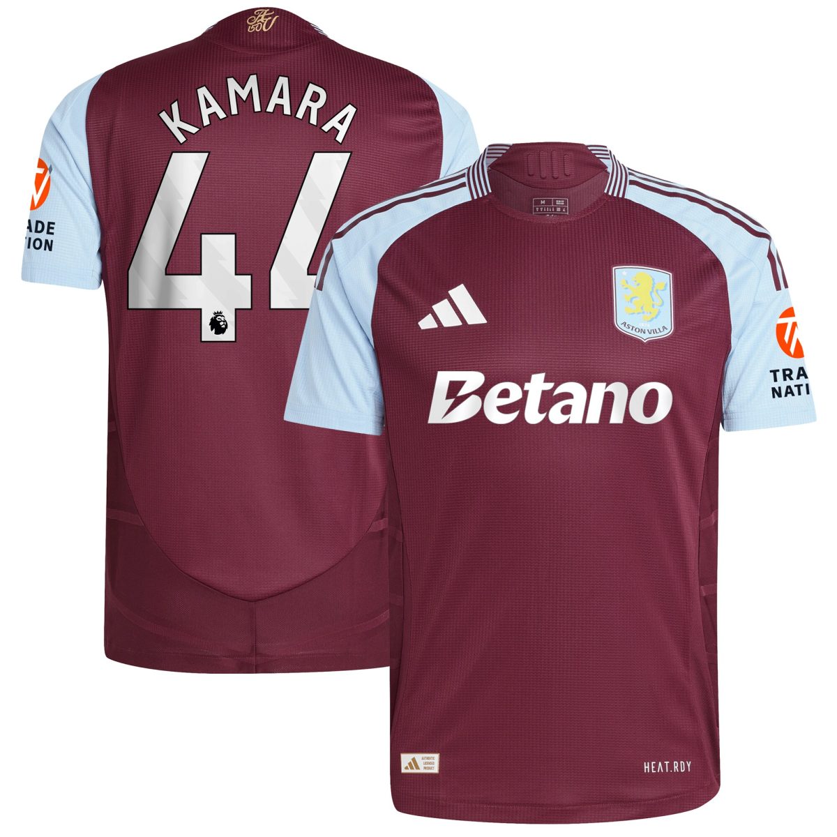 aston villa adidas home authentic shirt 2024-25 with kamara 44 printing Collection - Official Aston Villa Kits