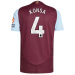 aston villa adidas home authentic shirt 2024-25 with konsa 4 printing Collection - Official Aston Villa Kits