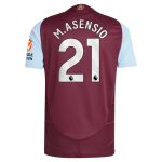 aston villa adidas home authentic shirt 2024-25 with m.asensio 21 printing Collection - Official Aston Villa Kits