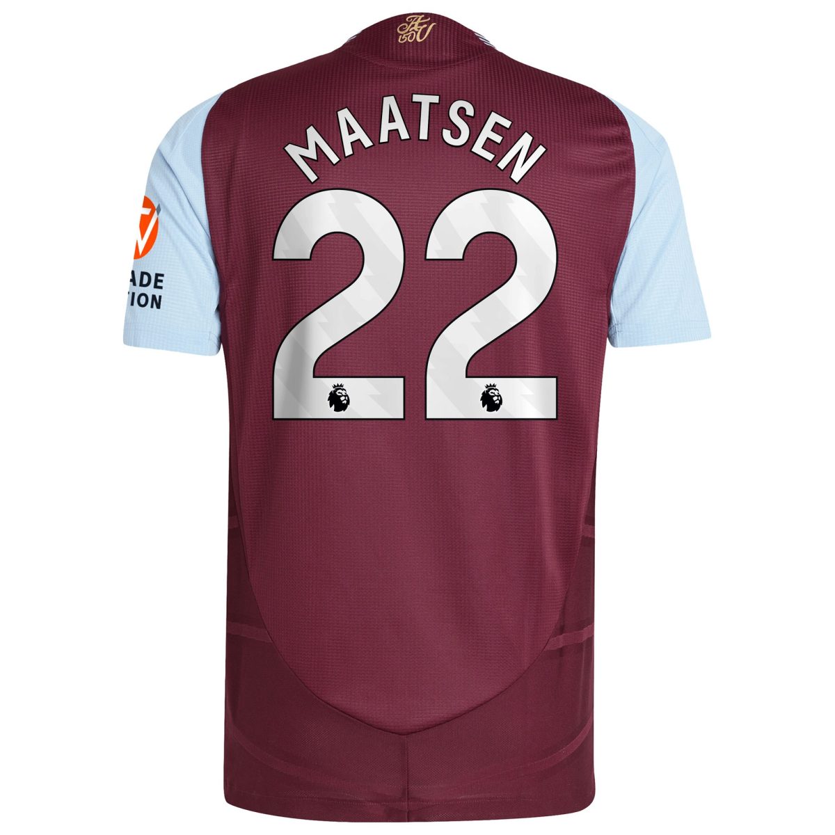 aston villa adidas home authentic shirt 2024-25 with maatsen 22 printing Collection - Official Aston Villa Kits